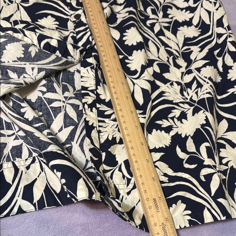 Old Navy Black and White Floral Midi Dress - Picture 10 of 11